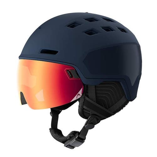 HEAD RADAR PRO Visor Ski Helmet, Night Blue