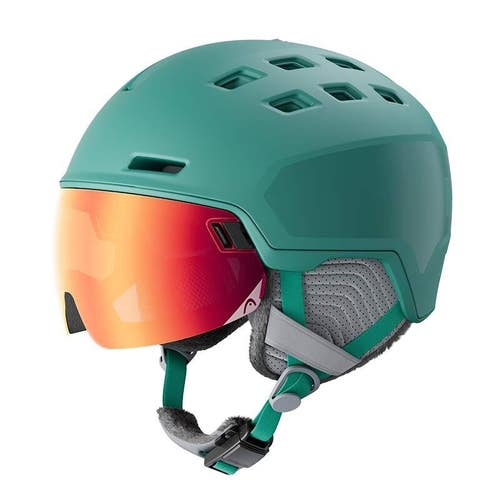 HEAD RACHEL PRO Visor Ski Helmet, Green