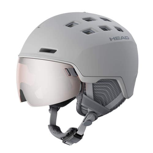 HEAD RACHEL Visor Ski Helmet, Grey, M/L