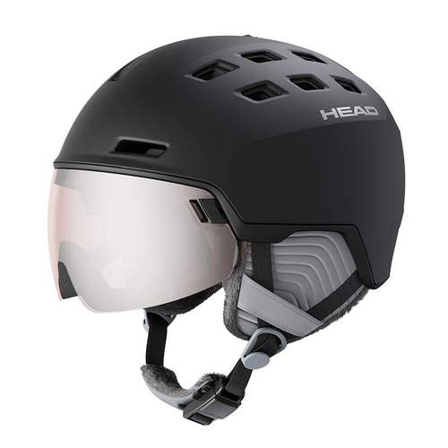 HEAD RACHEL Visor Ski Helmet, Black