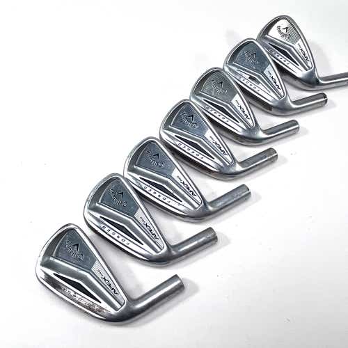 LEFTY Callaway Apex Pro Iron Set 4-PW HEADS ONLY Mens LH