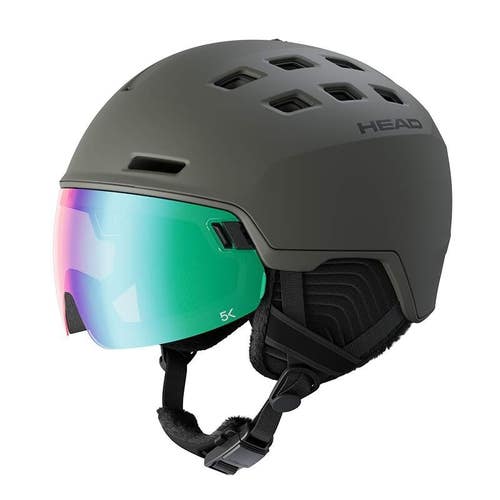 HEAD RADAR 5K Visor Ski Helmet, Moss, M/L