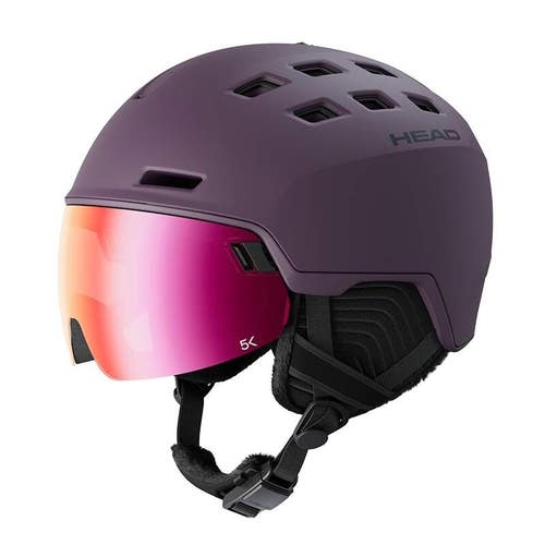 HEAD RACHEL 5K Visor Ski Helmet, Plum, Size M/L
