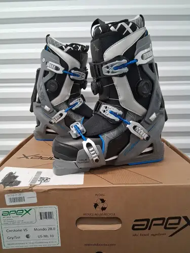Apex Crestone VS Ski Boot System 28.0 US Mens 10 2024/25 Blue Gray Black