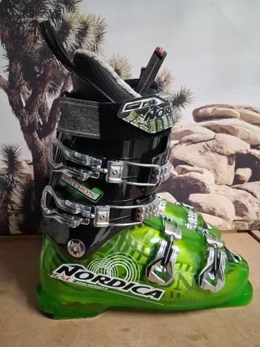 Nordica Patron TEAM Ski Boots Sz 315mm Mondo 27/27.5 US 9-9.5 Green Black