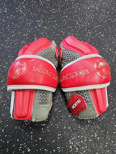 Used Maverik Rome UMD Lacrosse Arm Pads/Guards Red LG 11849-S000045100