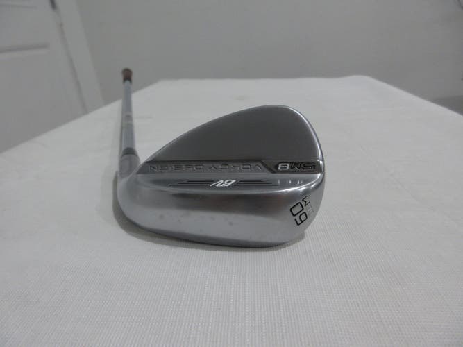 Titleist Vokey SM8 Tour Satin Chrome Lob Wedge - 60.08 - Dynamic Gold Steel
