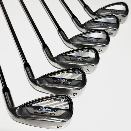 Cobra Max Iron Set 5-9, PW Right Handed Regular Flex Steel Shaft