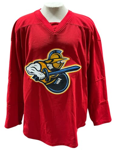 Atlanta Gladiators Red Athletic Knit Pro Stock Practice Jersey (Used) 4318
