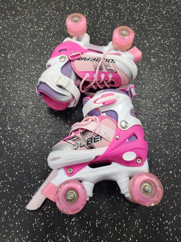 Used COOL BEAR Child Roller Quad Skates Pink Adjustable 11849-S000044753