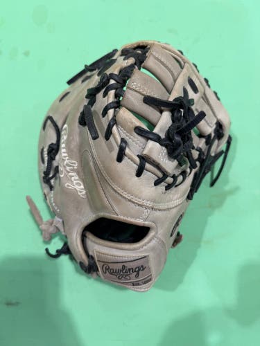 Gray Rawlings Heart of the Hide RH First Base Baseball Glove 12.25" (Used)
