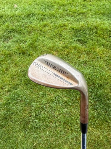 Titleist Vokey SM10 Raw Lob Wedge 60 / 8 AMT Tour White Stiff Flex 35" NICE