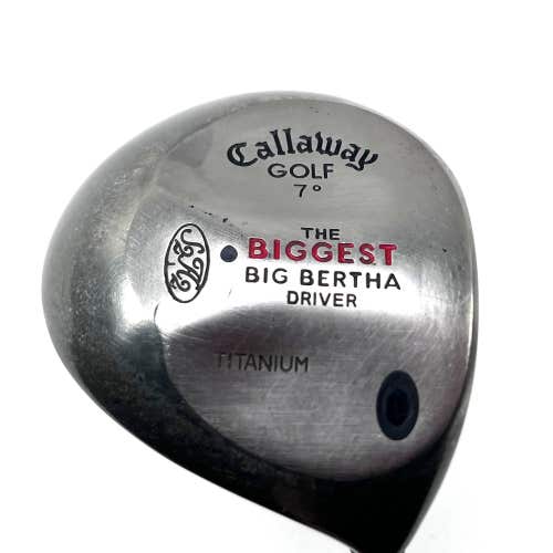 Callaway Biggest Big Bertha Driver 7* Firm Graphite Mens RH