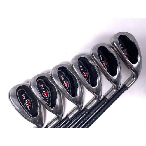 Callaway Big Bertha 2002 Iron Set 6-PW+GW RCH 75i Regular Graphite Mens RH
