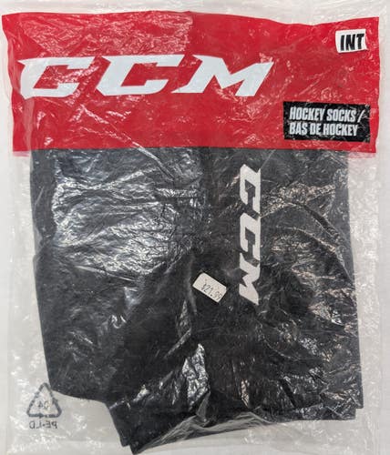 CCM SX5000 Socks, Black, 27" New