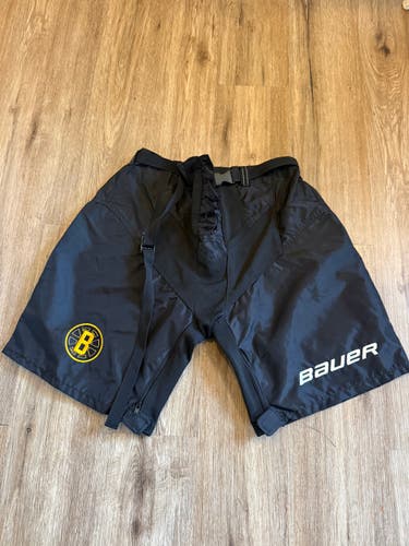 Black Medium Bauer Nexus Boston Bruins 2016 Winter Classic Pant Shell Pro Stock (Used)