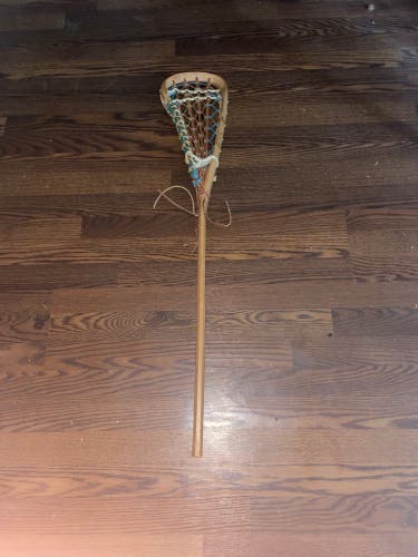 Vintage STX XLS All-Wood Lacrosse Stick - Pristine Traditional Leather Pocket