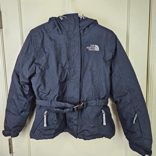 THE NORTH FACE Jacket Womens S Hyvent Goose Down Belted Parka Coat Puffer Black