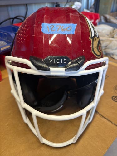 USED VICIS02 ADULT FOOTBALL HELMET - MEDIUM - PEARL CARDINAL