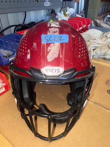 USED VICIS02 ADULT FOOTBALL HELMET - MEDIUM - PEARL CARDINAL