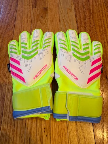 Adidas Predator Match Adult 8 Fingersave Goalkeeper Goalie Gloves New