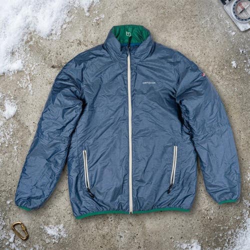 Ortovox Swisswool Reversible Puffer Jacket Mens XL Colorblock Gorpcore