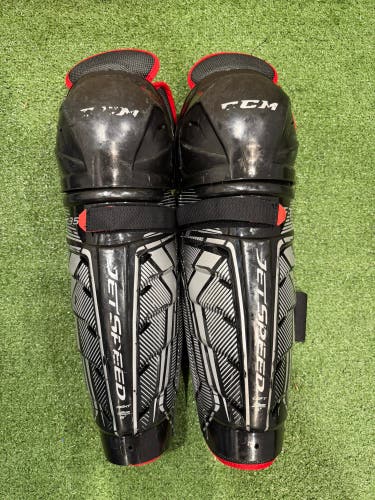 Senior CCM JetSpeed FT350 Shin Pads 15" (Used)