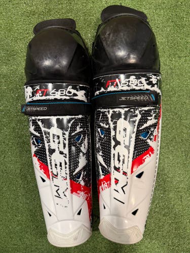 Senior CCM JetSpeed FT680 Shin Pads 16" (Used)