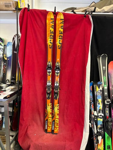 Skis: Salomon Scream 10, 185 cm All Mountain Skis With Bindings (Used)