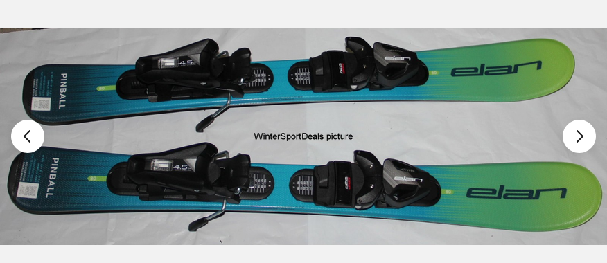 NEW 2026 Elan 80cm Pinball Kids skis with EL 4.5 GW size
