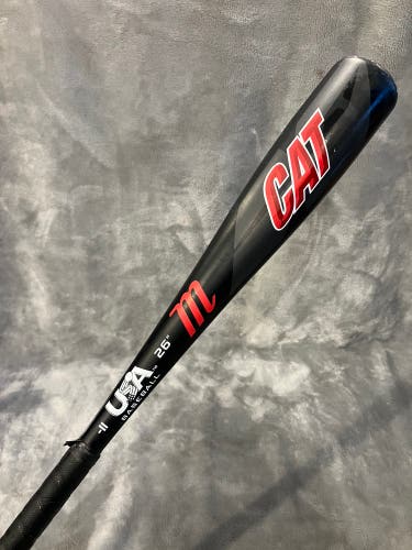 2021 Marucci CAT Alloy Bat USABat Certified (-11) Alloy 15 oz 26" (Used)