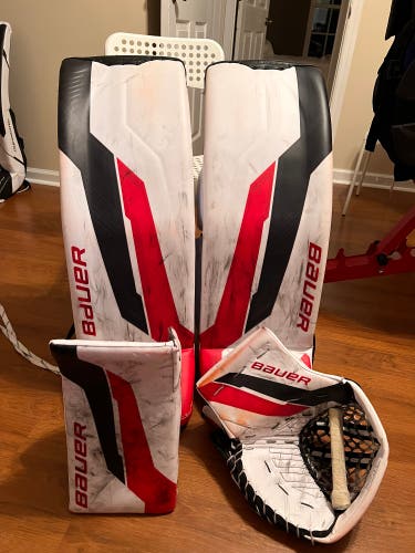 34" Bauer Supreme Shadow Regular Goalie Full Set Pro Stock - Jeremy Brodeur (Used)