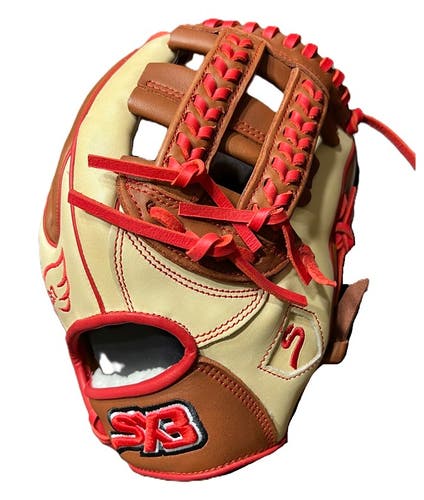 11.75” Cross Weave Red Tan Brown Crown Pro Edition