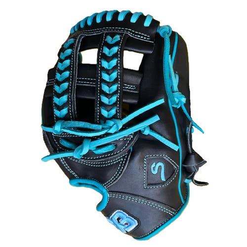 12.00” Cross Weave All Black Teal Edition