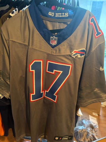 Gray XL Adult Unisex Nike Jersey (New) Josh Allen