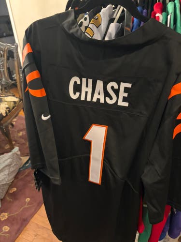Black XXL Men's Nike Jersey (New) Jamar Chase