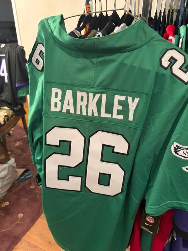 Green Medium Adult Unisex Nike Jersey (New) Saquan Barkley