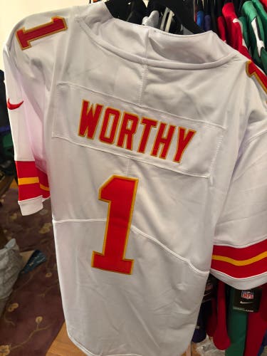 White Small Men's Nike Jersey (New) Xavier Worthy