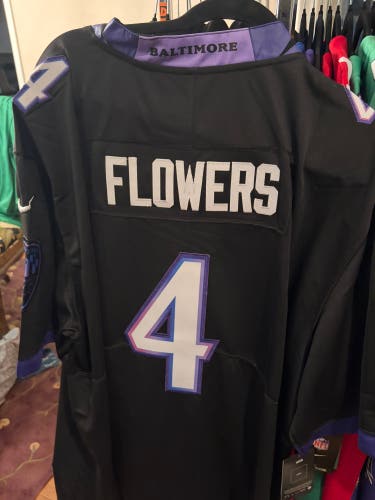 Black XXXL Men's Nike Jersey (New) Zay Flowers