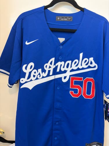 Blue Medium Adult Unisex Nike Jersey (New) Mookie Betts