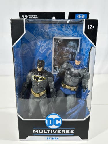 #549 Set Of 2DC Multiverse Batman: Hush Black and Gray 7Inch Scale Action Figure