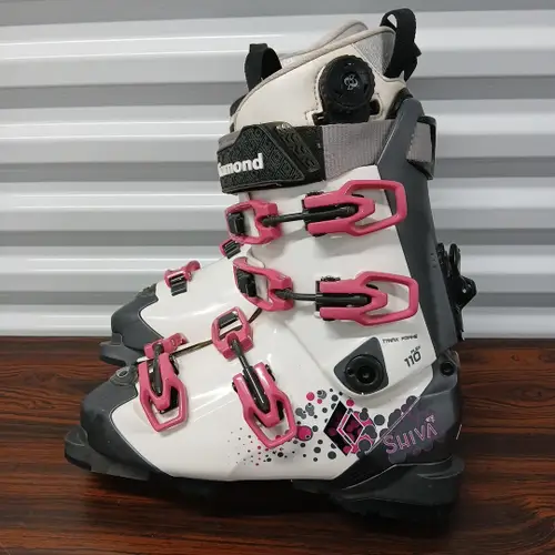 Black Diamond Shiva BOA Ski Boots Sz 24.5 Flex 110 Triax Frame GREAT CONDITION!