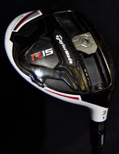 TAYLORMADE R15 3 WOOD LOFT: 15 FLEX: STIFF LENGTH: 44.5 IN RIGHT HANDED NEW GRIP