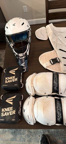 White Easton Jen Schro The Very Best Catcher's Set (Used)