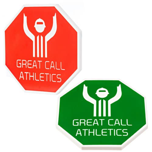 Great Call Athletics | Wrestling Referee Flip Disc | Red & Green Coin | Pliable