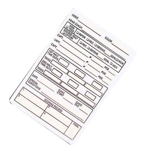 SMITTY | Plastic Reusable Football Game Card | ACS-535 | Officials Choice