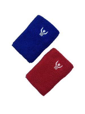 Great Call Athletics Premium Wrestling Referee Red Blue Wristbands Wrist Bands