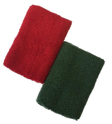 SMITTY | ACS-700 | Red Green 5" Sweatband Set | Wrestling | Referee Officials