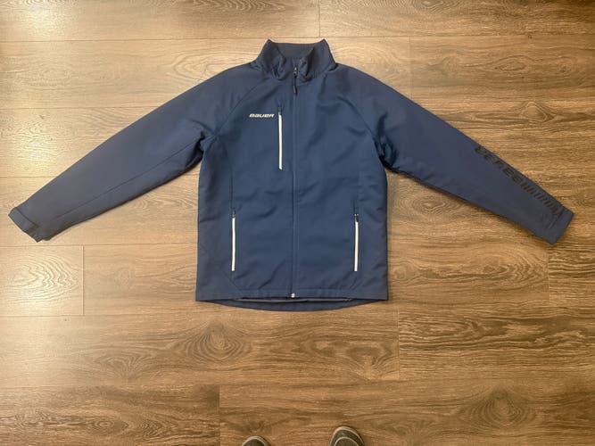 Like New Bauer Supreme Lightweight Jacket Senior Small Navy