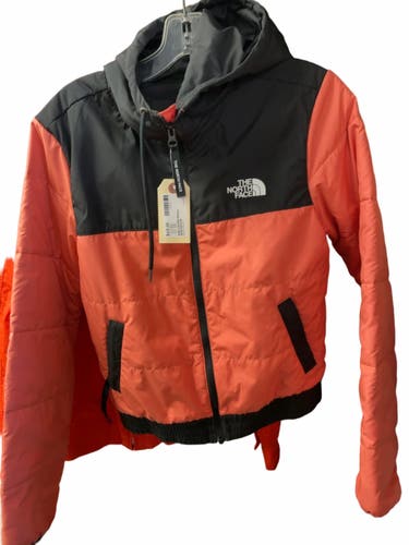 The North Face Hooded Puffer Bomber Jacket Size S